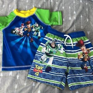 Disney Toy Story Swim Shorts and Shirt